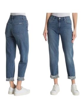 Joe's Jeans Niki Boyfriend Cropped Ankle Jeans Paramount Distressed Cuffs Sz 28